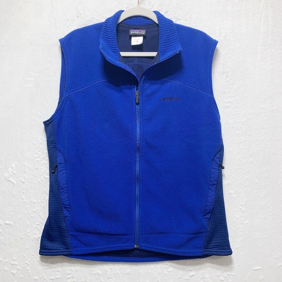 Patagonia Other - Patagonia Vintage Lightweight R-4 Micro-Fleece Vest Royal Blue Sz L